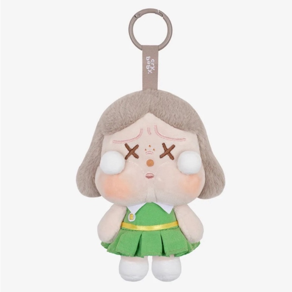 POPMART Cry Baby Sunset Plush Pendant - Dim Green